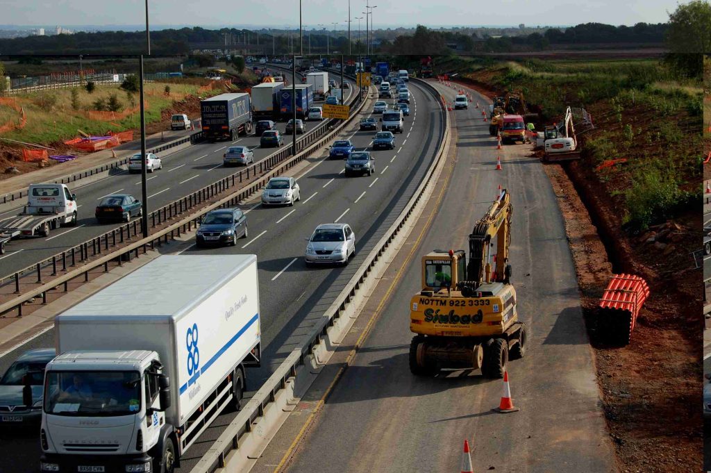 Why Choose Zone Manager for your Delivery Management Requirements 1 Choose Zone Manager for Facilities Managment, Property and Construction. Image shows roadworks and construction on a motorway