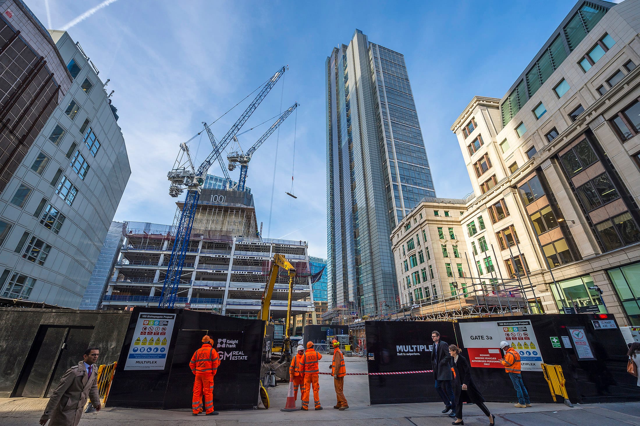 A surge in construction disrupts the flow of traffic and daily business in the City of London